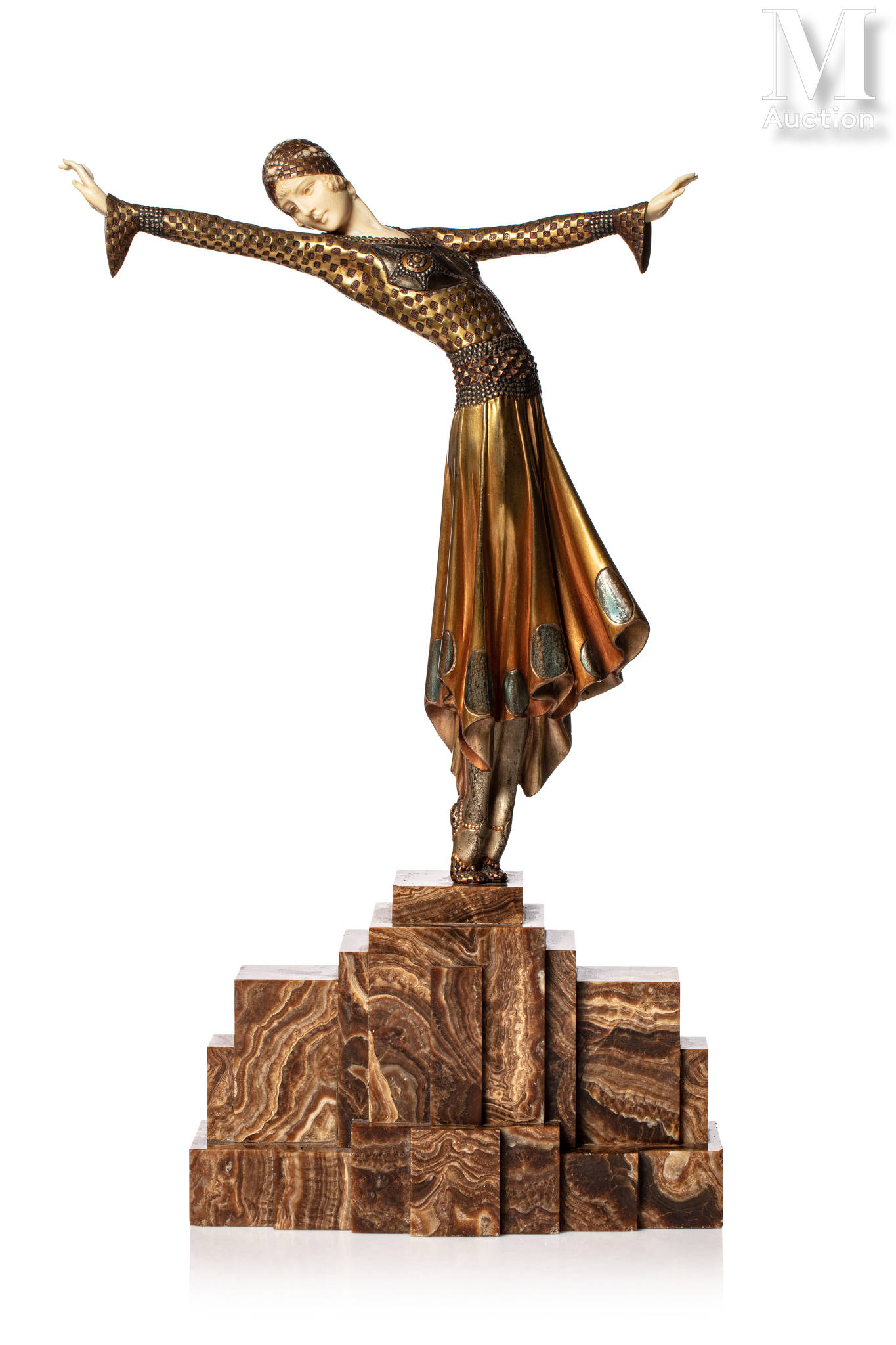 Demeter Haralamb Chiparus sculpture en bronze et ivoire danseuse art déco estimation gratuite