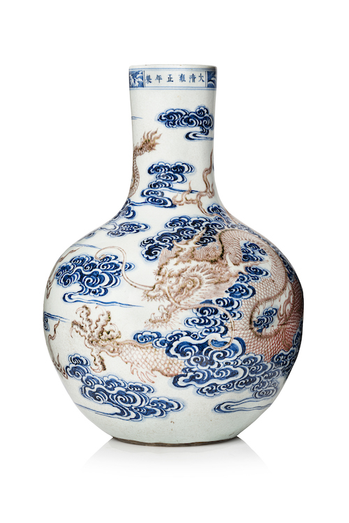 vase en porcelaine &quot;Tianqiuping