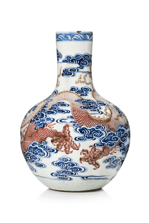 vase en porcelaine &quot;Tianqiuping