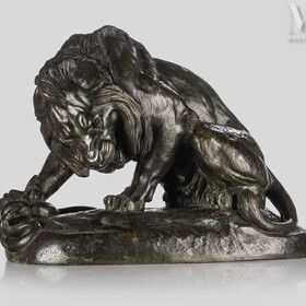 Estimation gratuite sculpture en bronze ou céramique lion