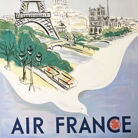 AFFICHE AIR FRANCE PARIS